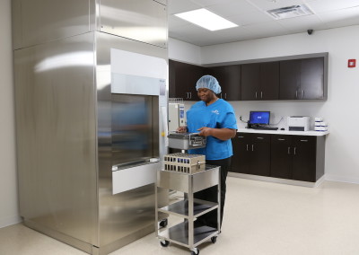 Surgery Center of Viera, Melbourne FL - Sterilization Station A, State-Of-The-Art Infection Control